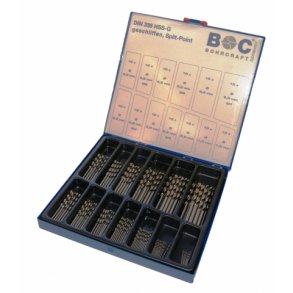 Slebne spiralbor kassette 118g, 0,5 mm, 1-6, 130 stk.