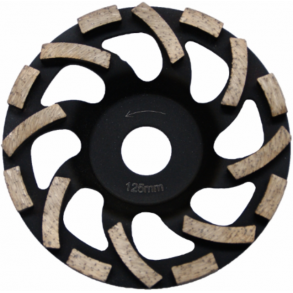 Diamant slibekop 125 mm, sort